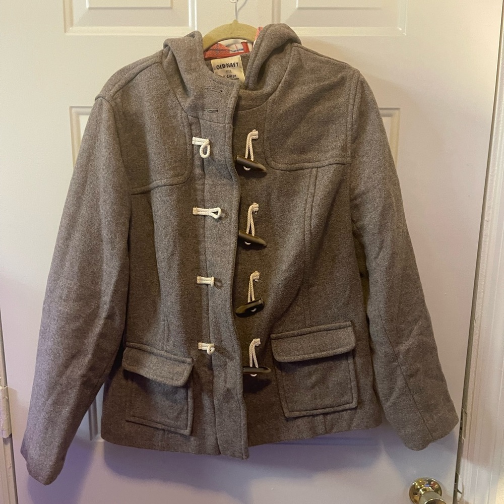 Old Navy wool toggle peacoat jacket.